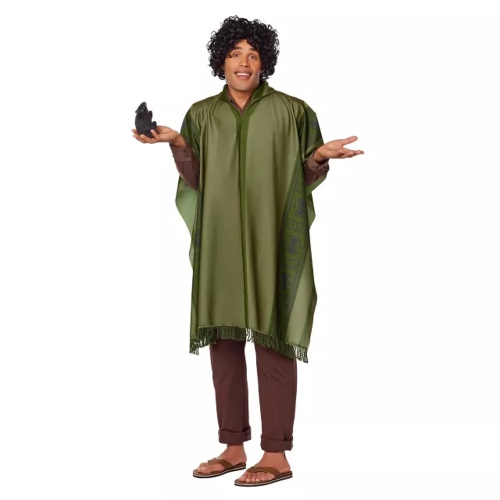 Disney Encanto Bruno Green Poncho Costume